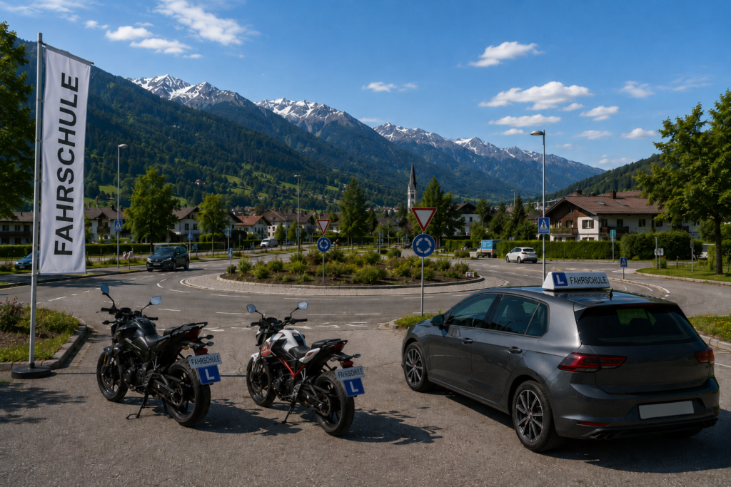 Fahrschulen in Vorarlberg mit KI generiertes Bild